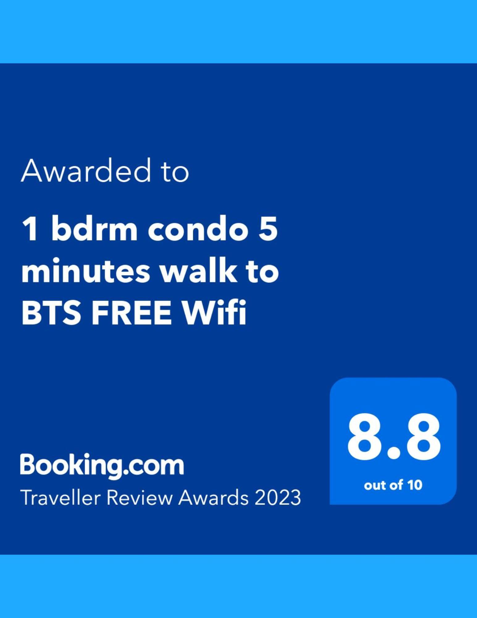 1Br Condo 5 Min To Bts 1000Mbps Fiber Wi-Fi Bangkok Exterior foto